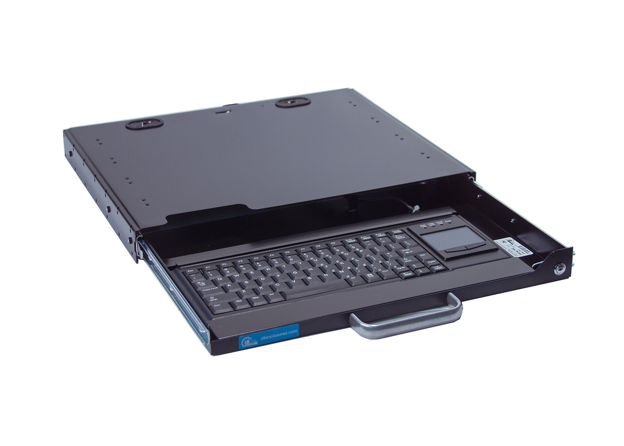 1U Rackmount keyboard and touchpad mouse