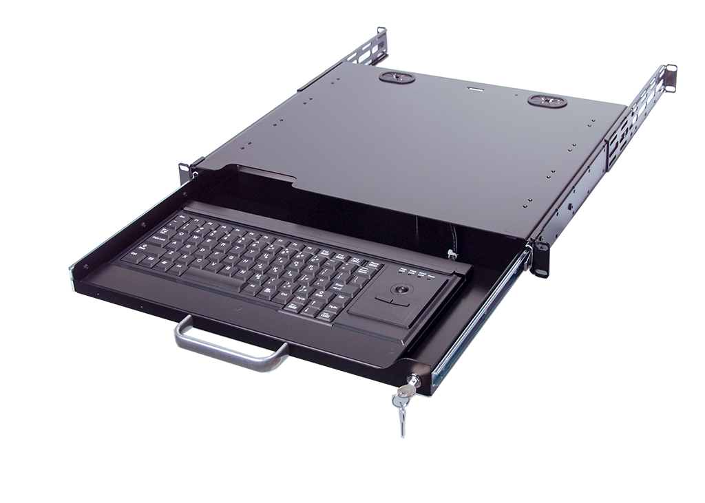 Rackmount Keyboard with trackball mouse