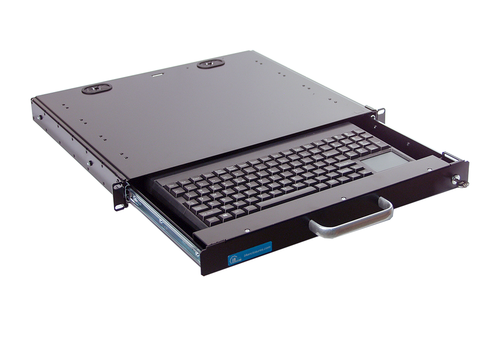 1U Rackmount Keyboard with Cherry G86-62401 Touch Pad Keyboard