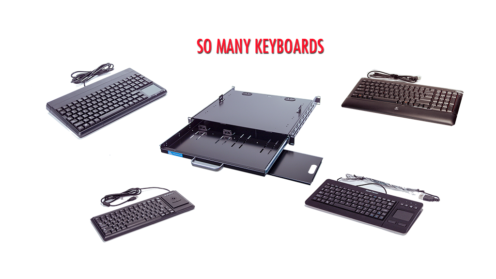 One Keyboard Drawer, So many keyboards