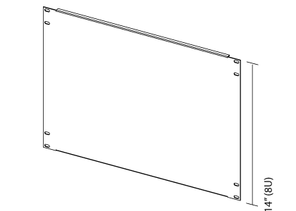 8U Filler Panel