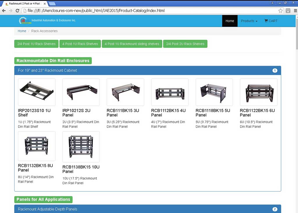 DIN Rail Panels and Rackmount Acessories